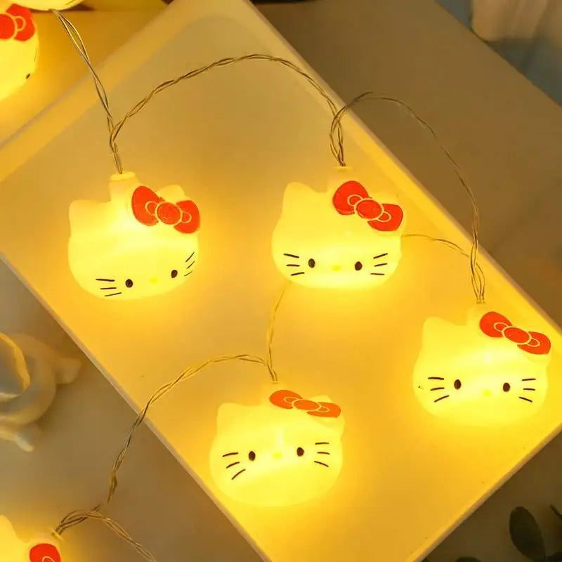 Hello Kitty USB string lights kawaii bedroom home decor product photo