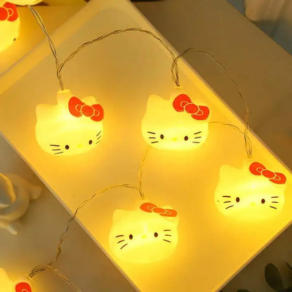 Hello Kitty USB string lights kawaii bedroom home decor product photo