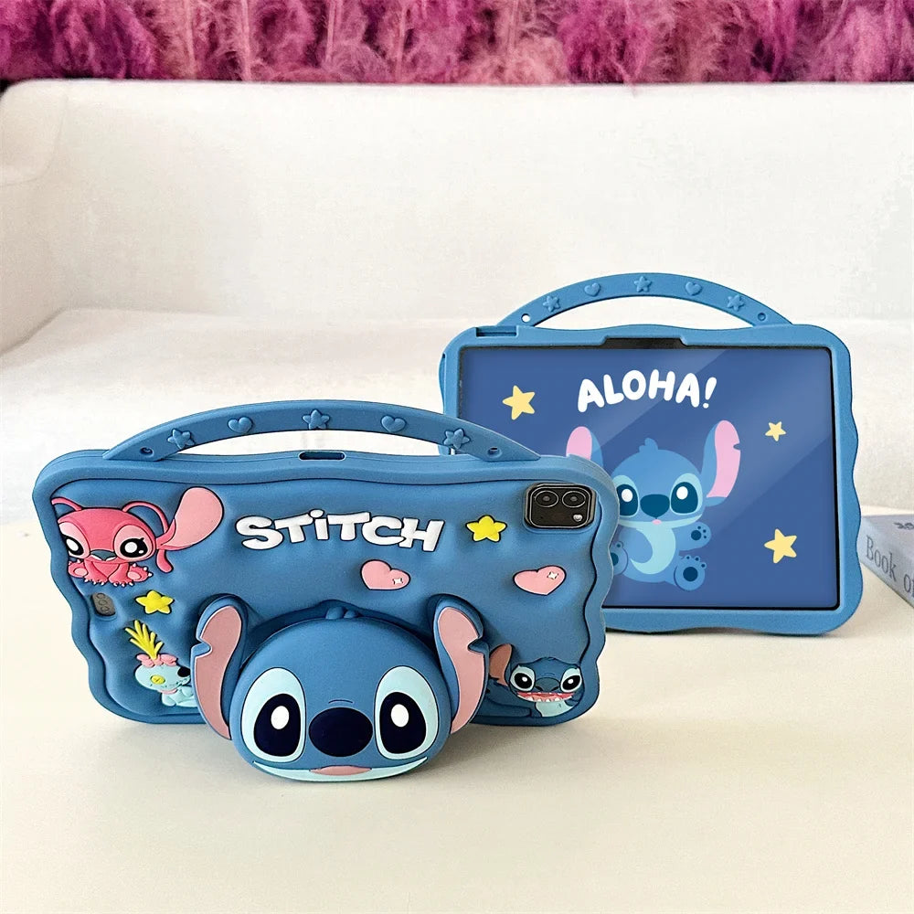 Stitch silicone tablet case for iPad with protective coverage