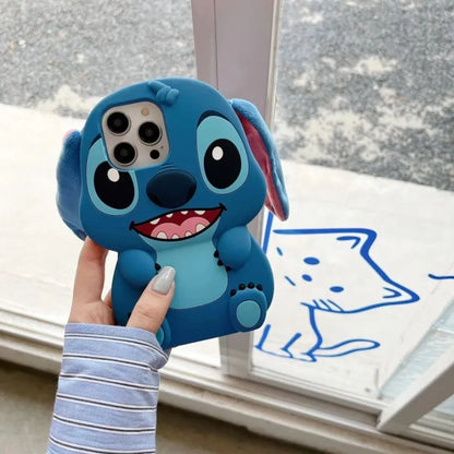 Stitch silicone iPhone case for cute kawaii phone accessories