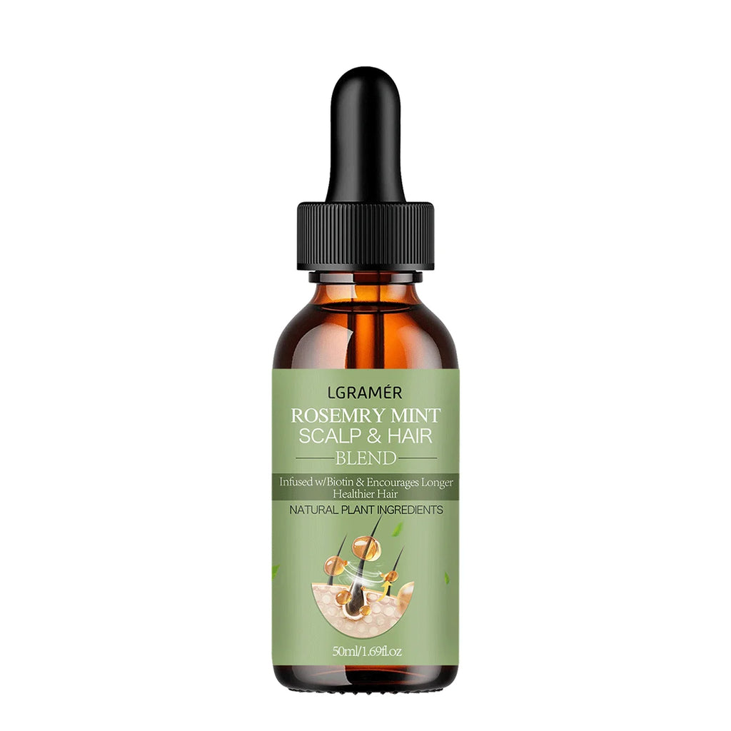 Rosemary Mint Hair Growth Oil with Biotin – Scalp Strengthening & Hair Loss Treatment
