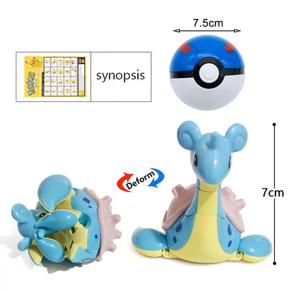 Pokémon Poké Ball transforming toy and Pikachu action figure product photo