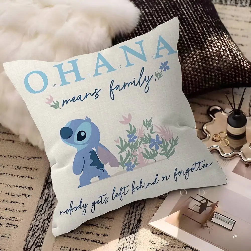 Cute Stitch throw pillow for sofa and bedroom decor