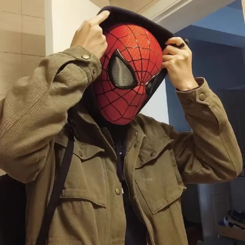 Spider Inspired LED Moving Eyes Mask Cosplay Mask