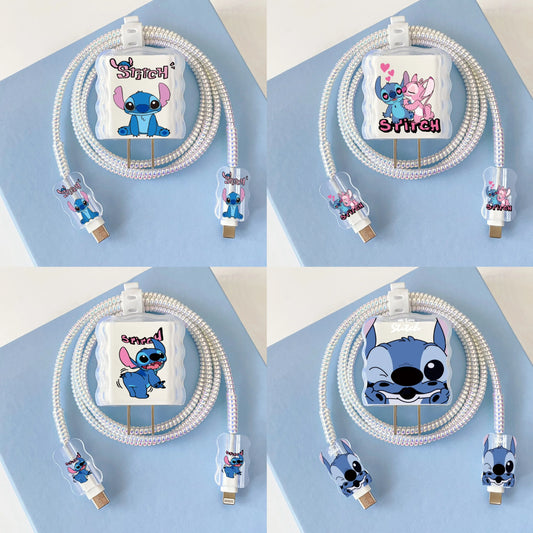 Stitch charger protector for iPhone cable management