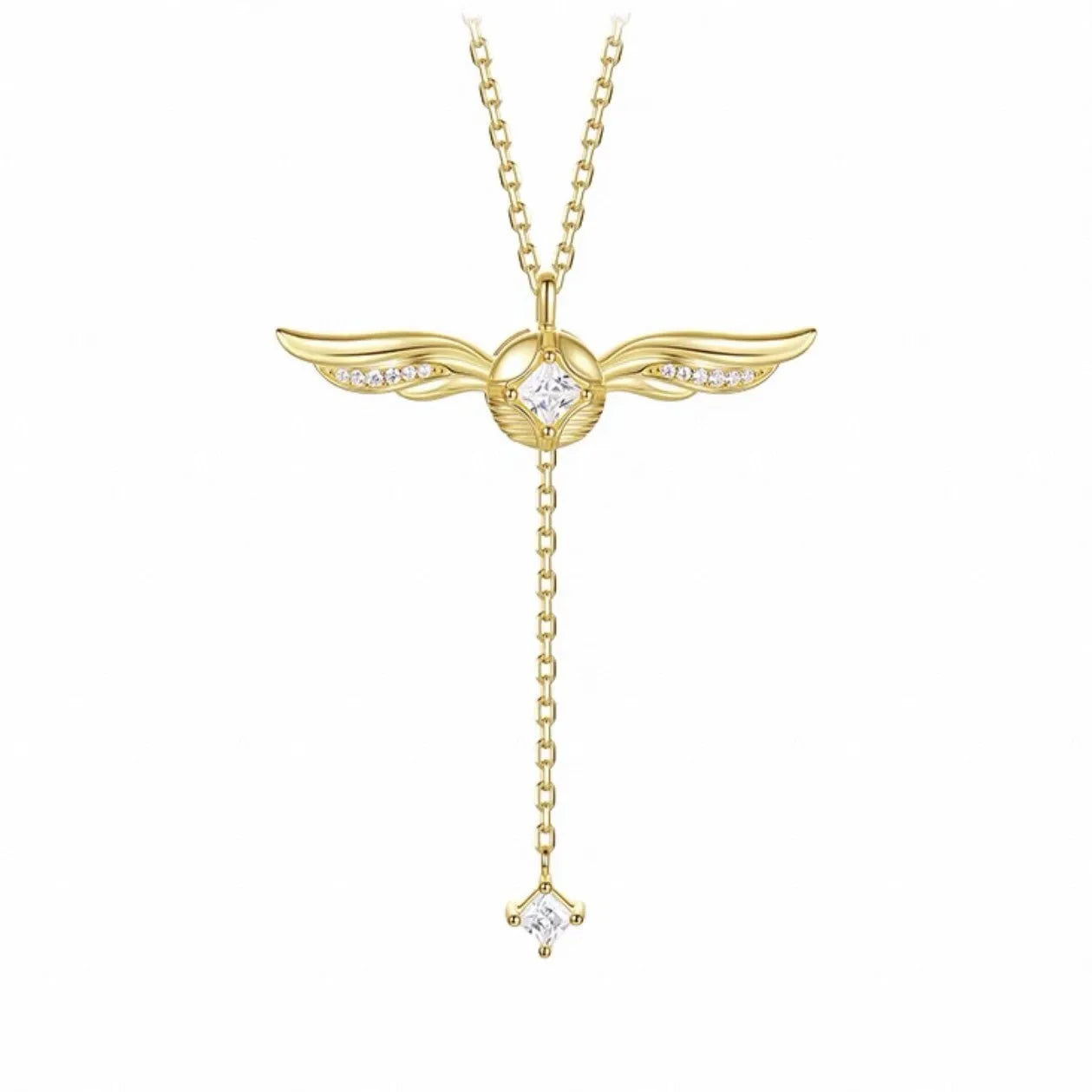 Goldene Engelsflügel Halskette Harry Potter Schnatz Anhänger Geschenk