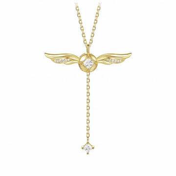 Goldene Engelsflügel Halskette Harry Potter Schnatz Anhänger Geschenk