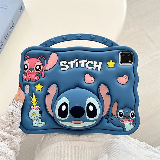 Stitch 3D iPad case with soft silicone protective cover