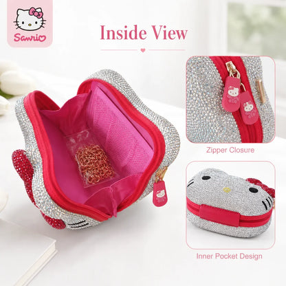 Hello Kitty rhinestone crossbody bag for women product photo