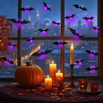 Halloween Spider Bat Light – LED Spider & Bat Decoration for Halloween