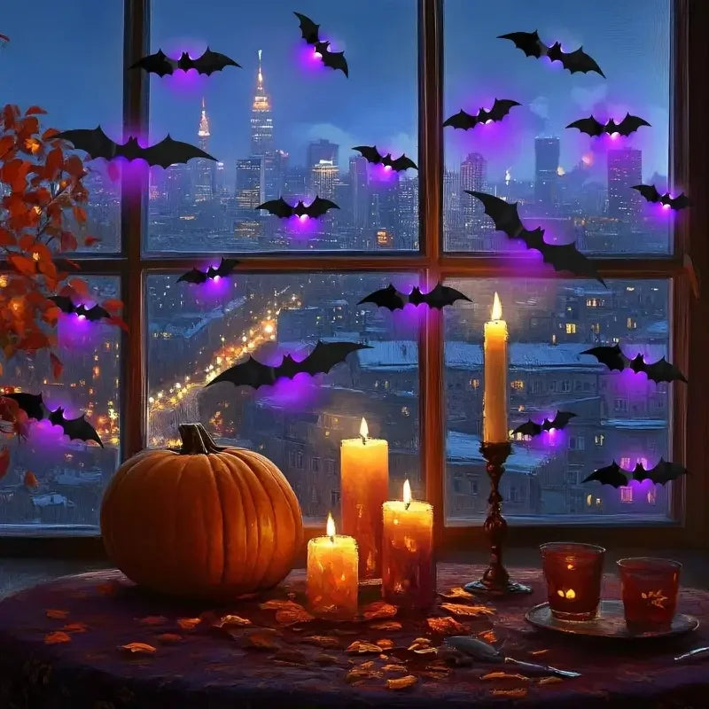 Halloween Spider Bat Light – LED Spider & Bat Decoration for Halloween