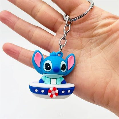 Stitch Keychain Kawaii Cartoon Bag Charm & Key Ring