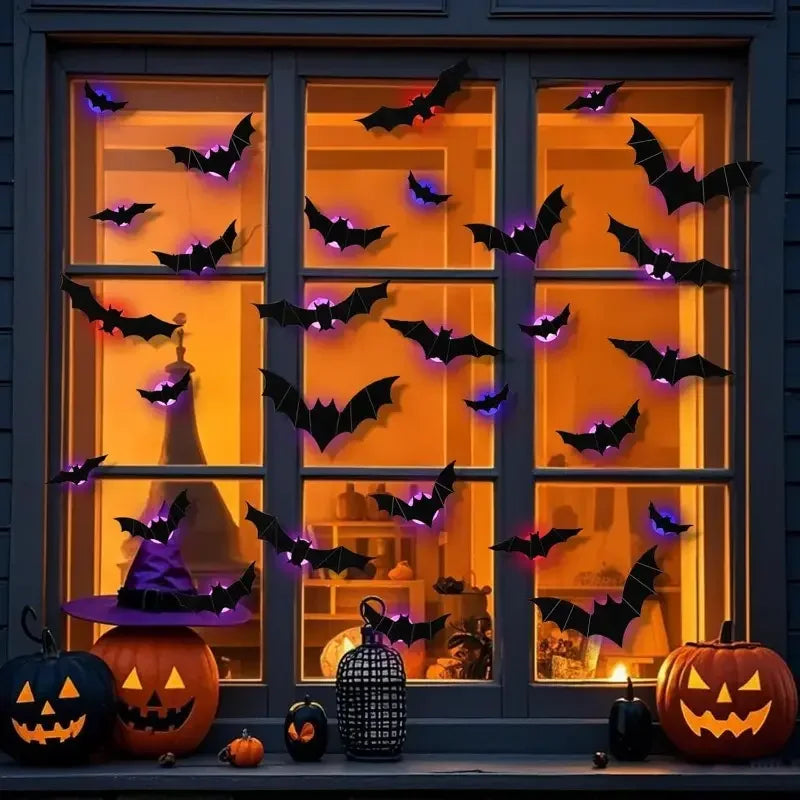 Halloween Spider Bat Light – LED Spider & Bat Decoration for Halloween
