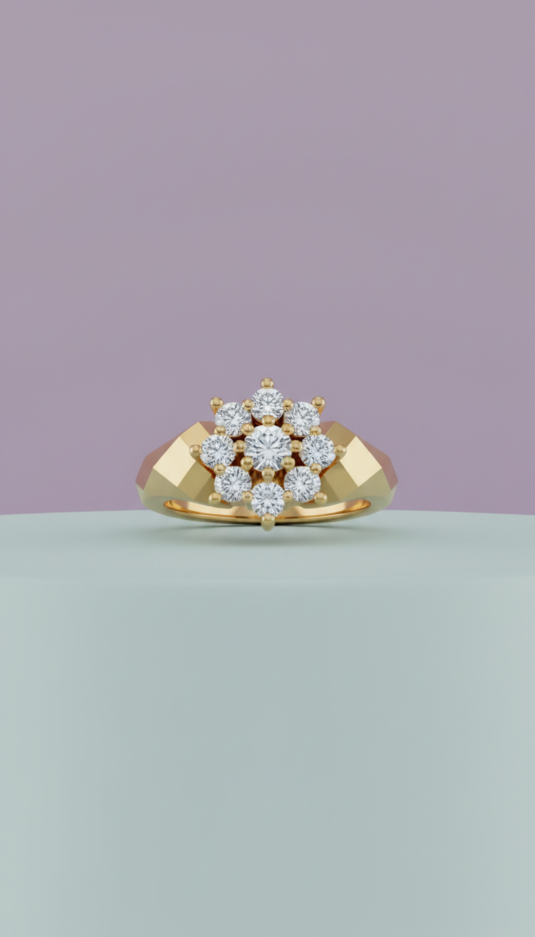 18k Gold Statement Ring
