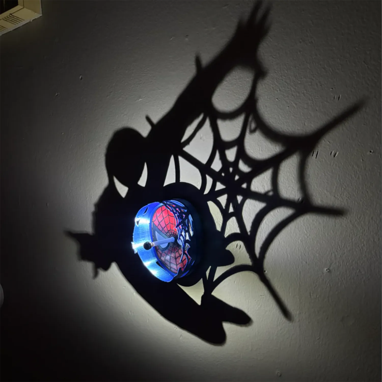 Spider Inspired 3D LED Wall Lamp Spiderman Night Light for Bedroom