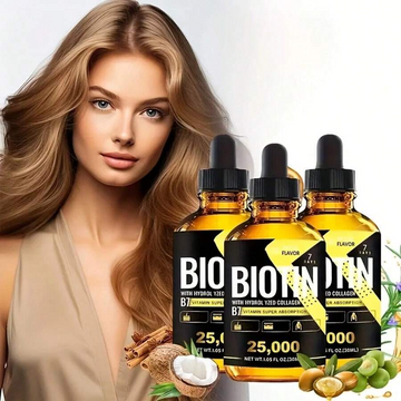 Biotin Drops with Hydrolyzed Collagen B7 Hair Growth Healthy Skin & Nails