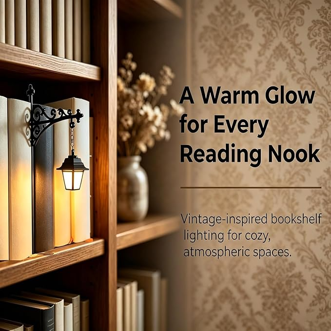 Harry Potter Inspirierte Bücher-Ecke Laterne Halloween Bücherregal LED-Dekoration