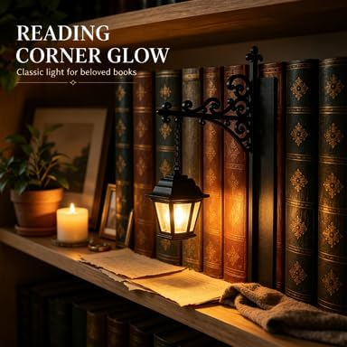 Harry Potter Inspirierte Bücher-Ecke Laterne Halloween Bücherregal LED-Dekoration