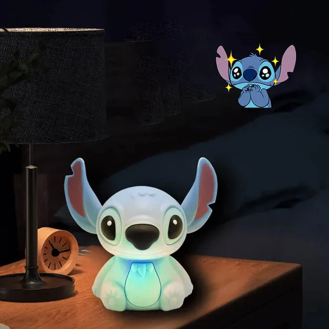 Stitch Night Light Soft Silicone LED Lamp for Bedroom