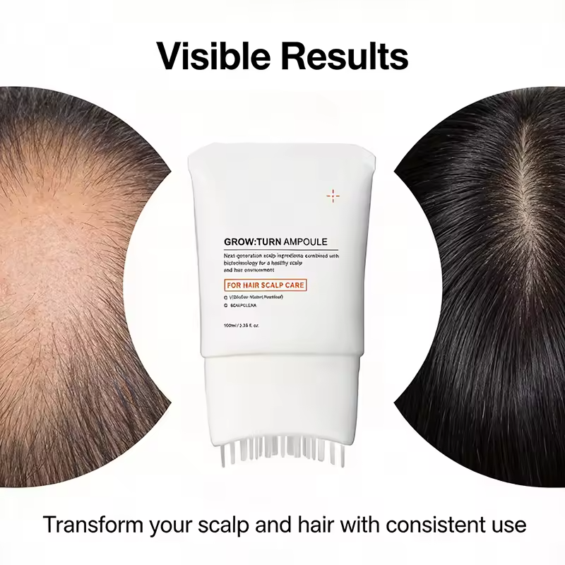 Hair Growth Serum with Built-In Brush Heartleaf Exosome Scalp Serum