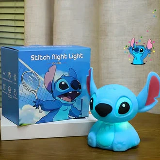 Stitch Night Light Soft Silicone LED Lamp for Bedroom