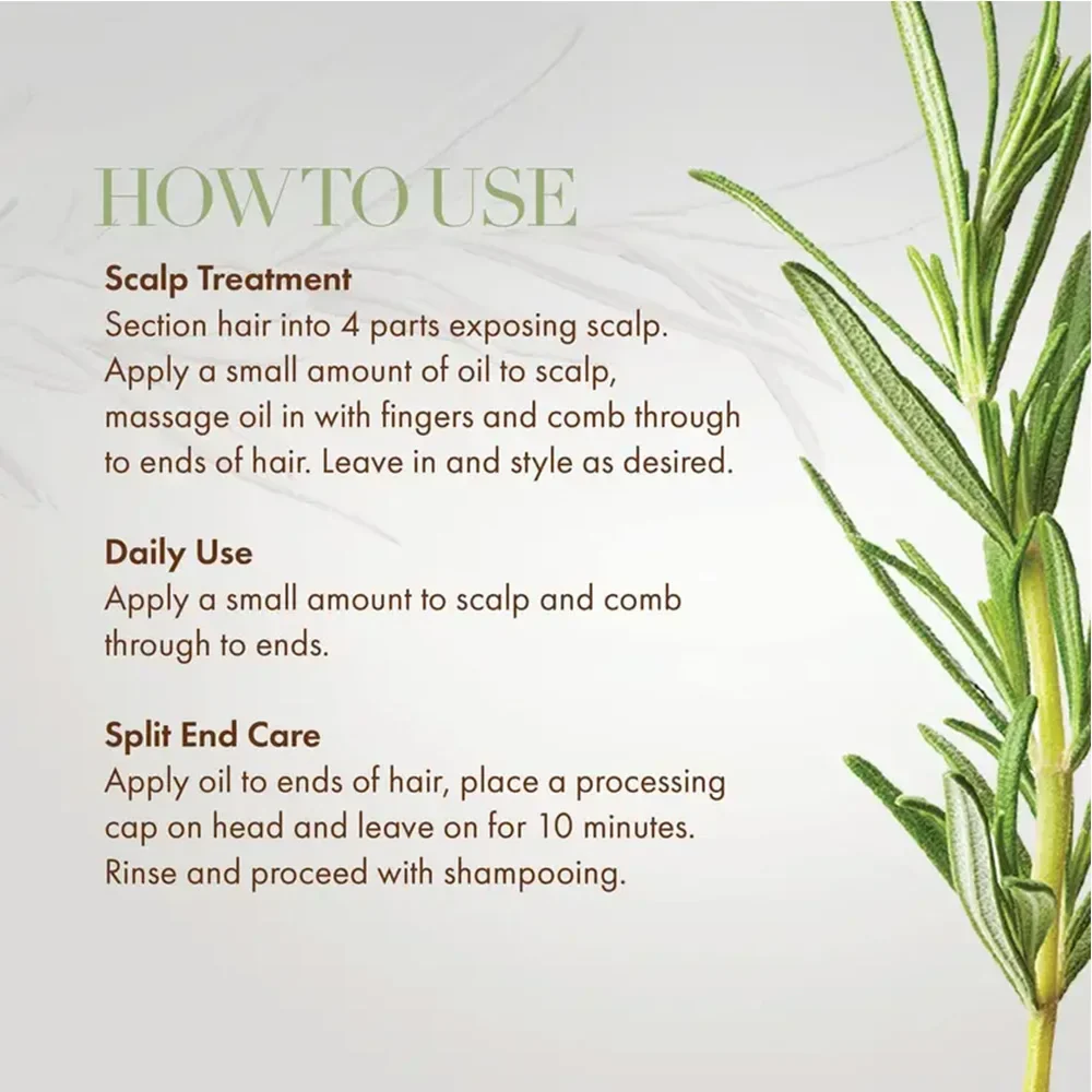 Rosemary Mint Hair Growth Oil with Biotin – Scalp Strengthening & Hair Loss Treatment