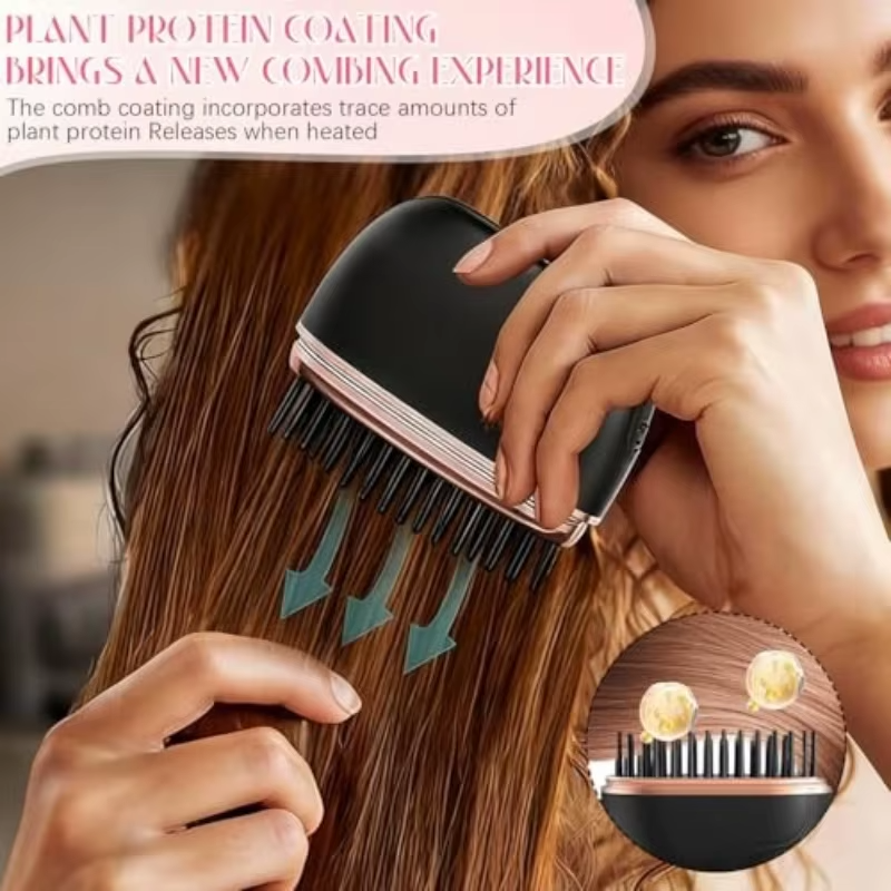 Portable Cordless Hair Straightener Brush